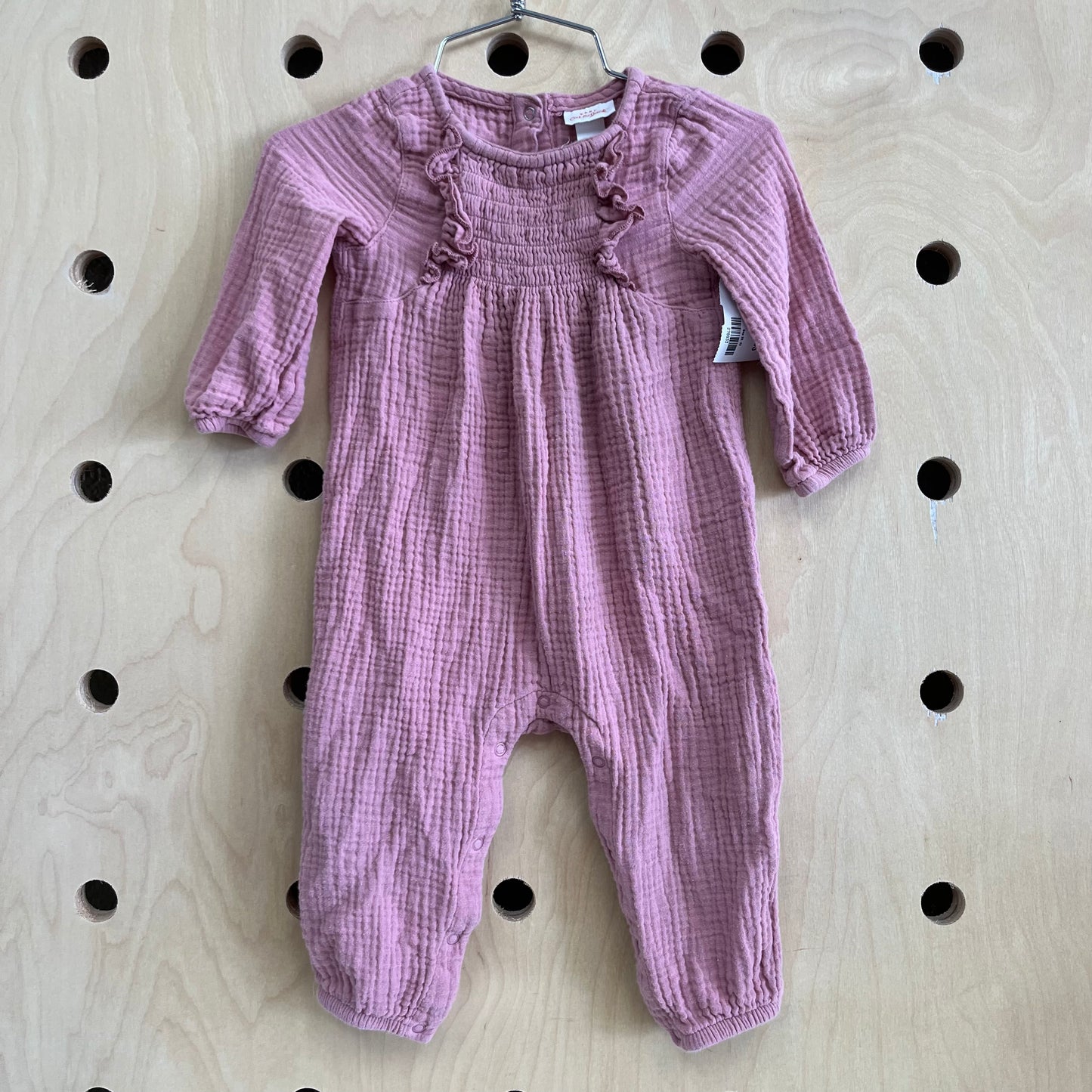 Dusty Lavender Muslin Romper