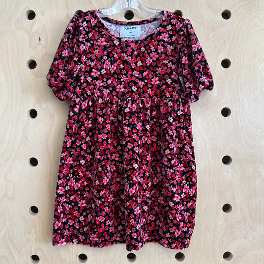 Black & Pink Floral Dress