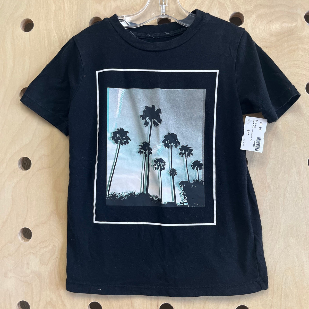 Black Palm Tree Photo Tee