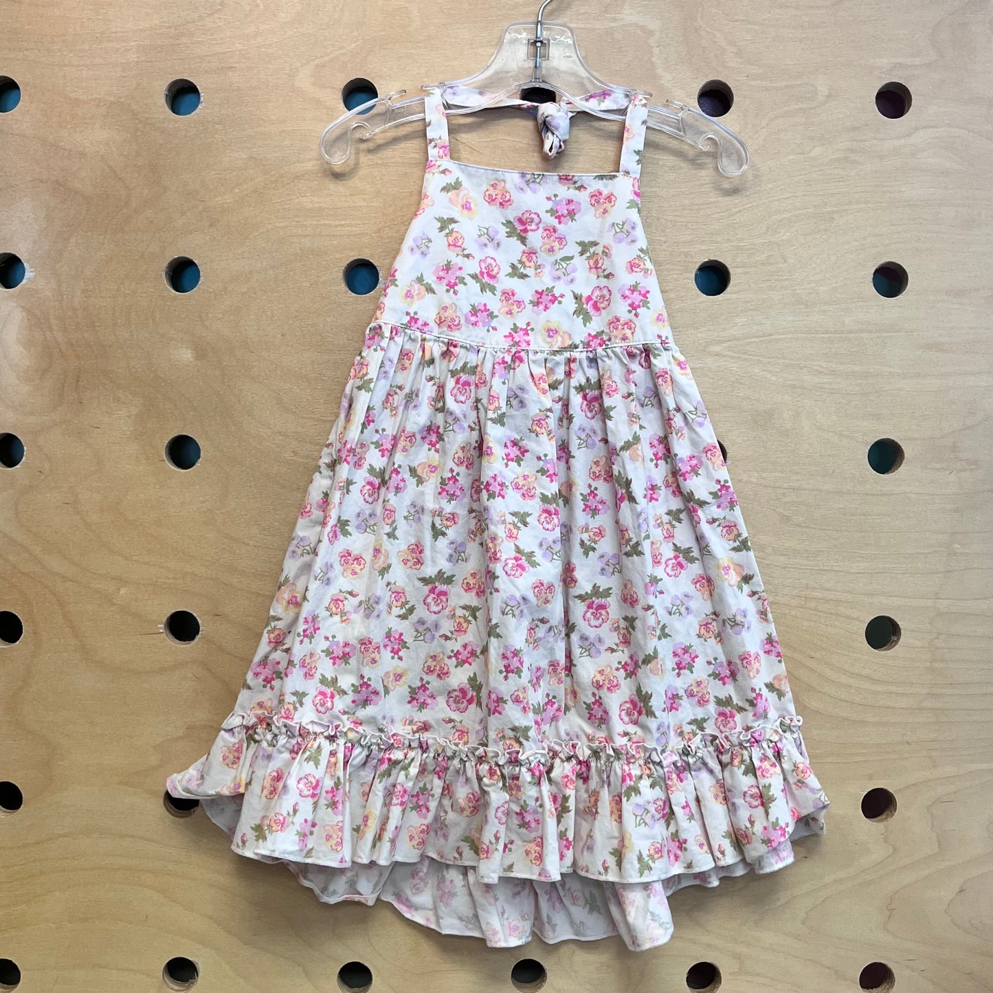 Blush Floral Halter Dress