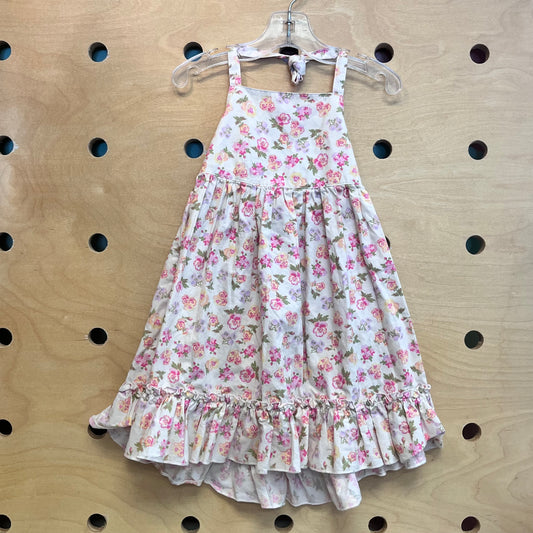 Blush Floral Halter Dress
