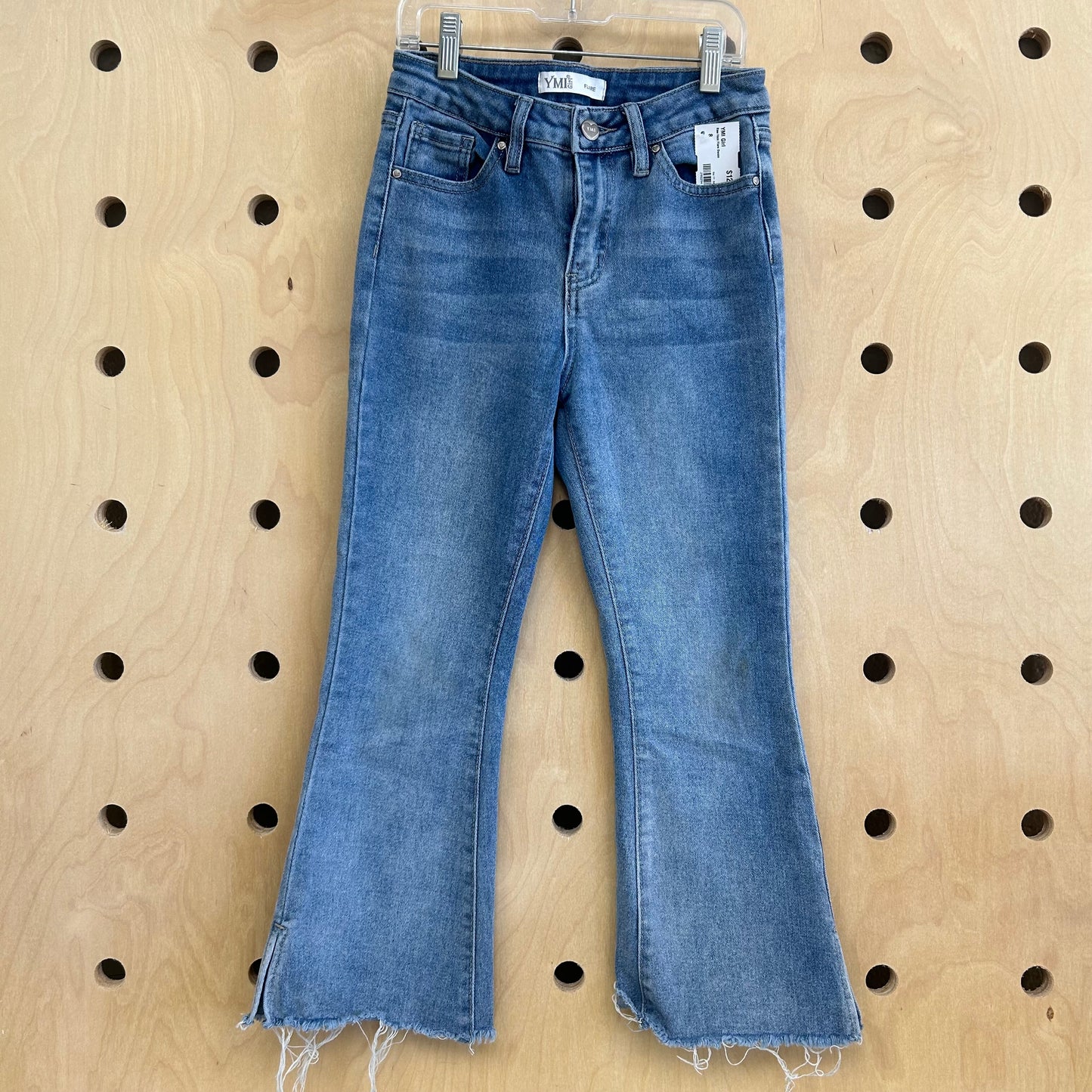 Raw Hem Flare Denim