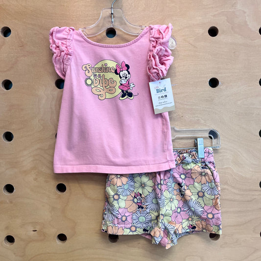 Pink Floral Sunshine is a Vibe Minnie Set