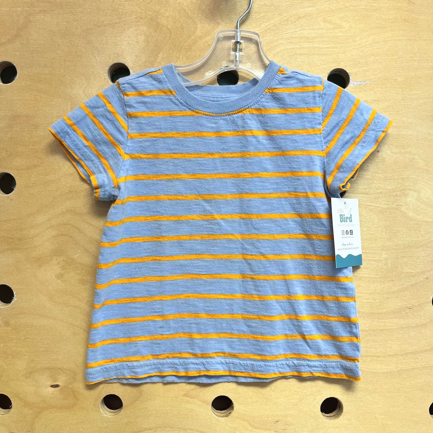 Blue/Marigold Striped Tee