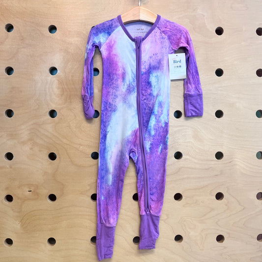 Purple Tie Dye Bamboo Zippy