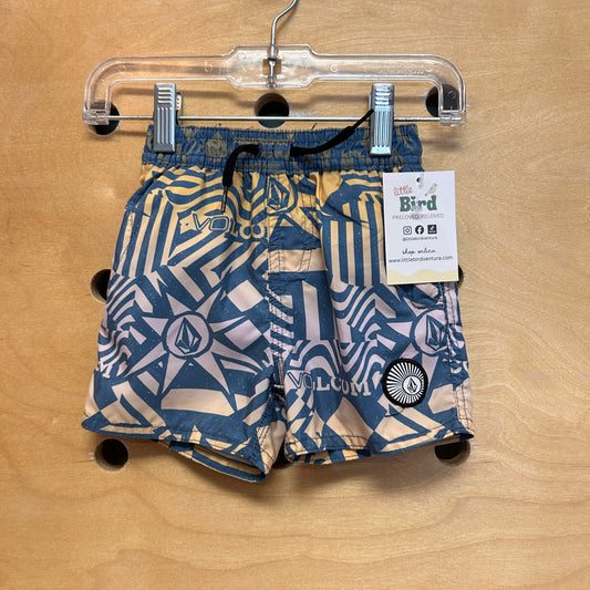 Blue/Yellow Diamond Swim Trunks
