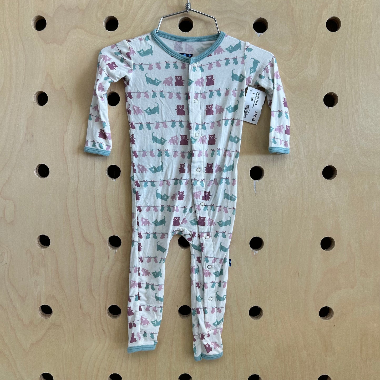 White Kitty Bamboo Romper