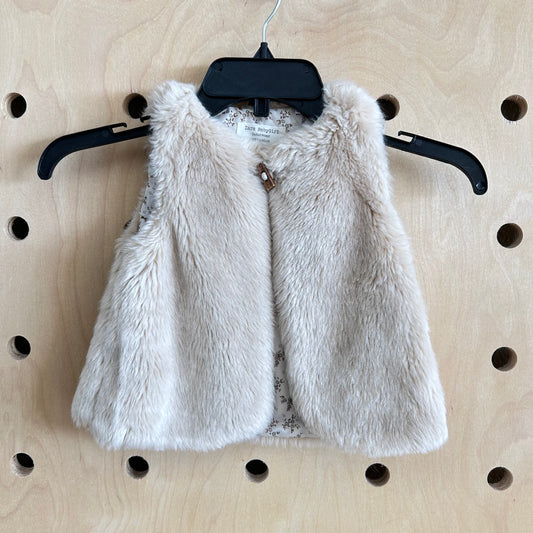 Tan Fuzzy Vest