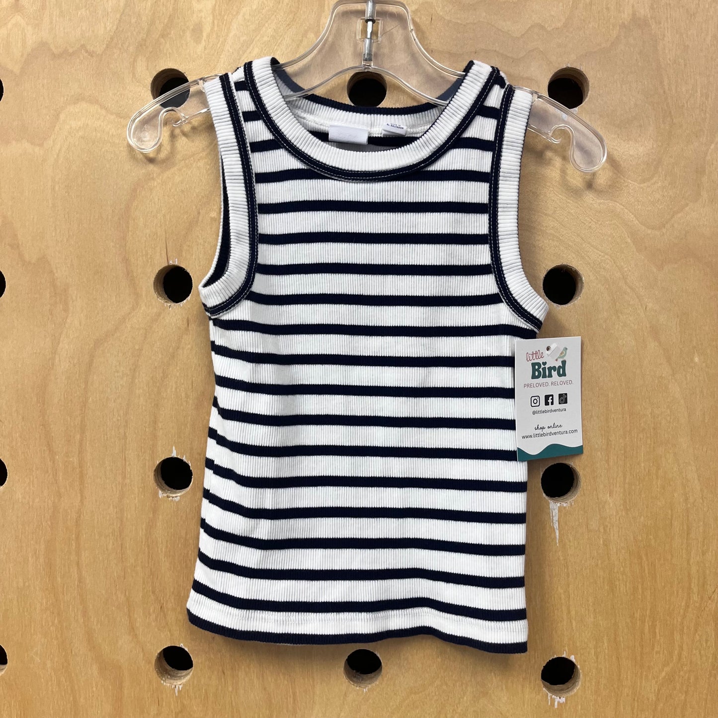 Blue & White Striped Tank
