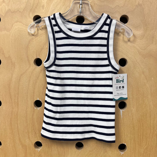 Blue & White Striped Tank