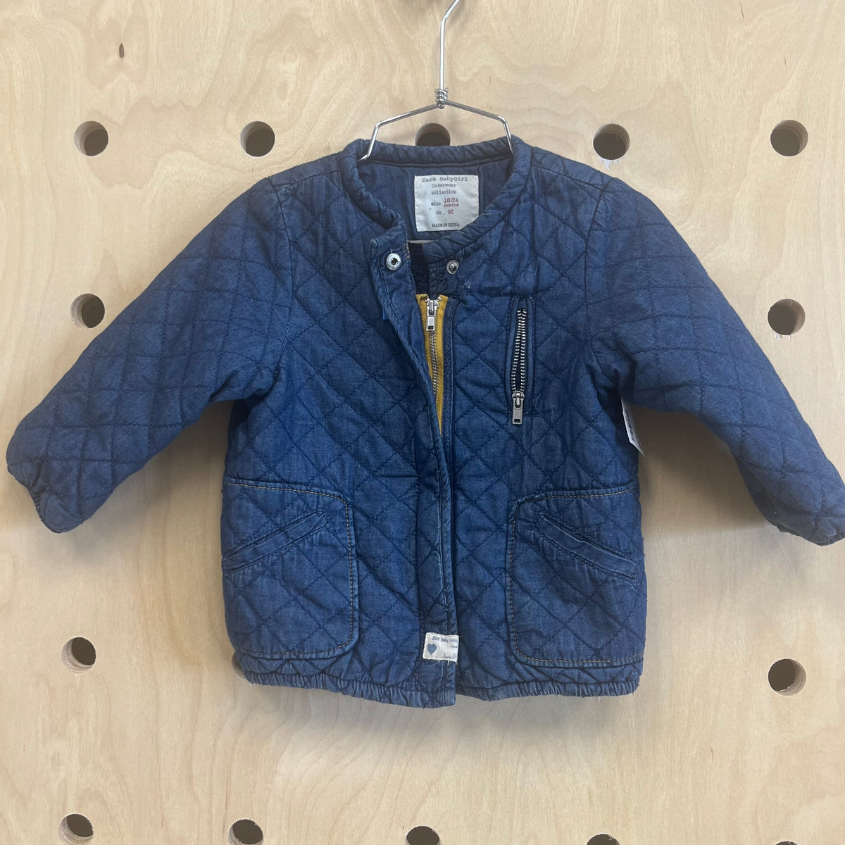 Blue Quilted Jacket