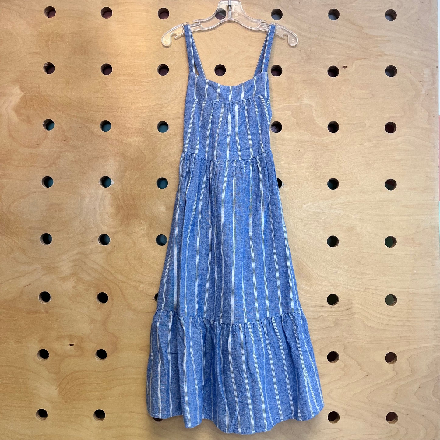 Blue & White Striped Dress