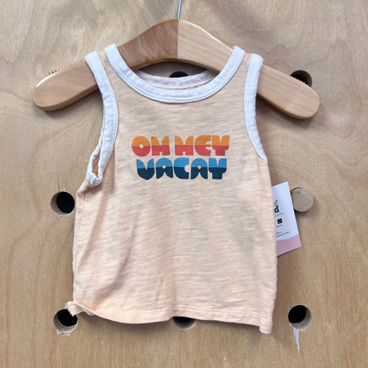 Coral Organic  Oh Hey Vacay Tank