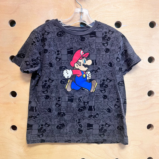 Grey Mario Bros Tee