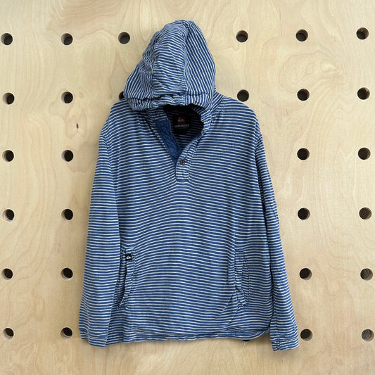 Blue Striped Hoodie Shirt