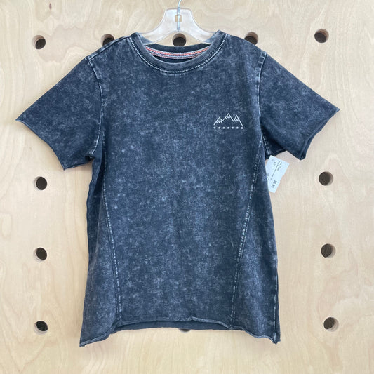 Black Mineral Wash Mountain Tee