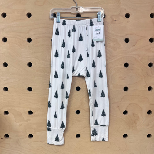 Cream Christmas Tree Bamboo Pants