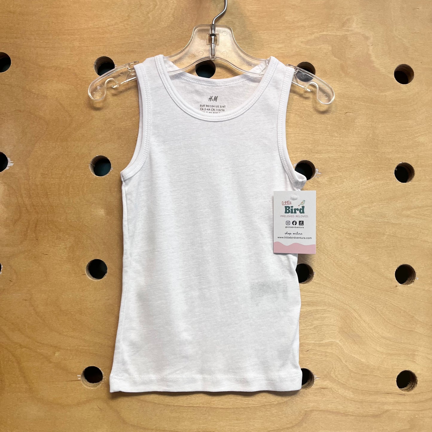 White Cotton Tank