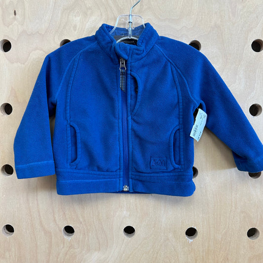 Blue Fleece Zip Jacket