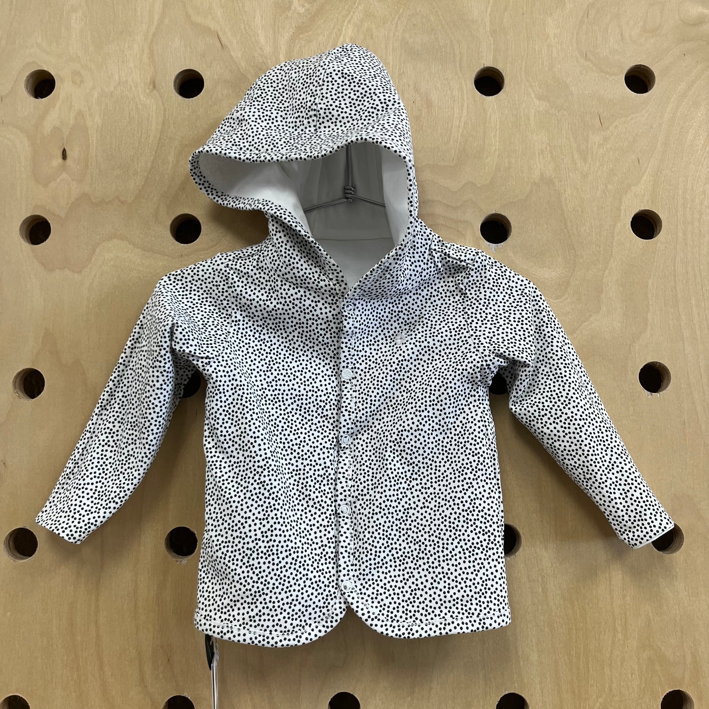 Organic B+W Reversible Snap Hoodie NEW!