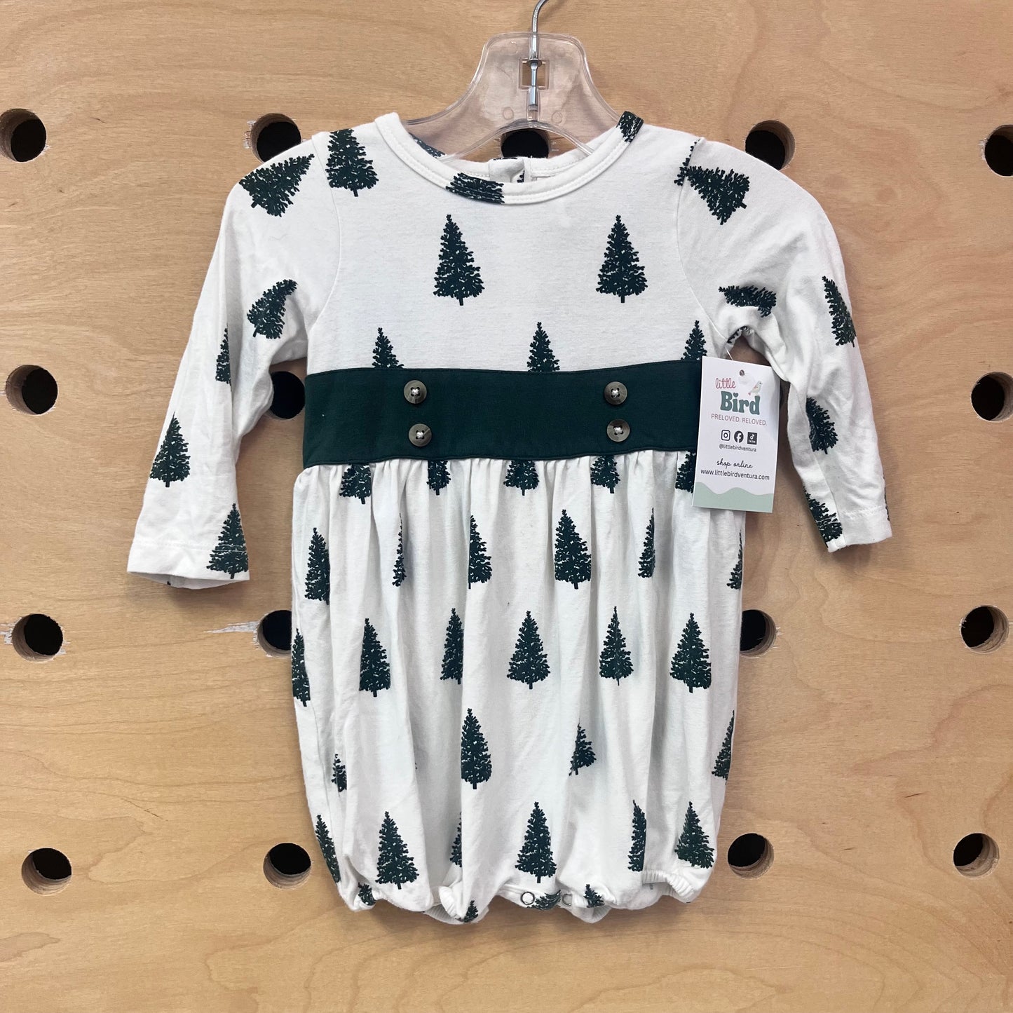 Green Trees Bubble Romper