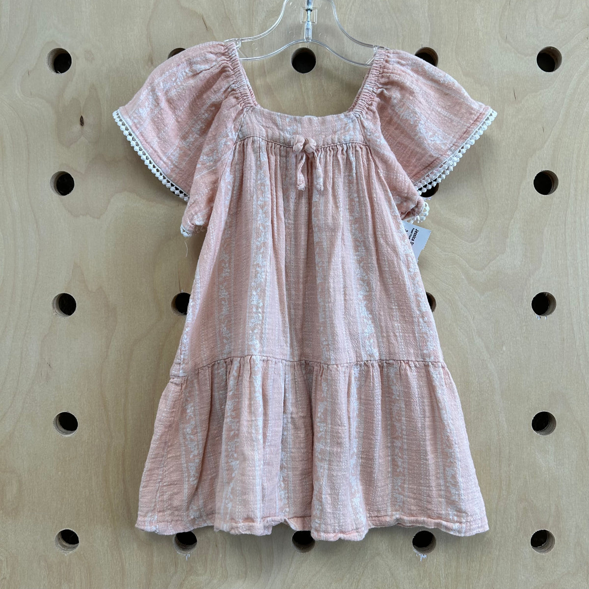 Peach Floral Dress