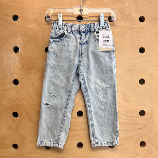 Light Blue Distressed Jeans