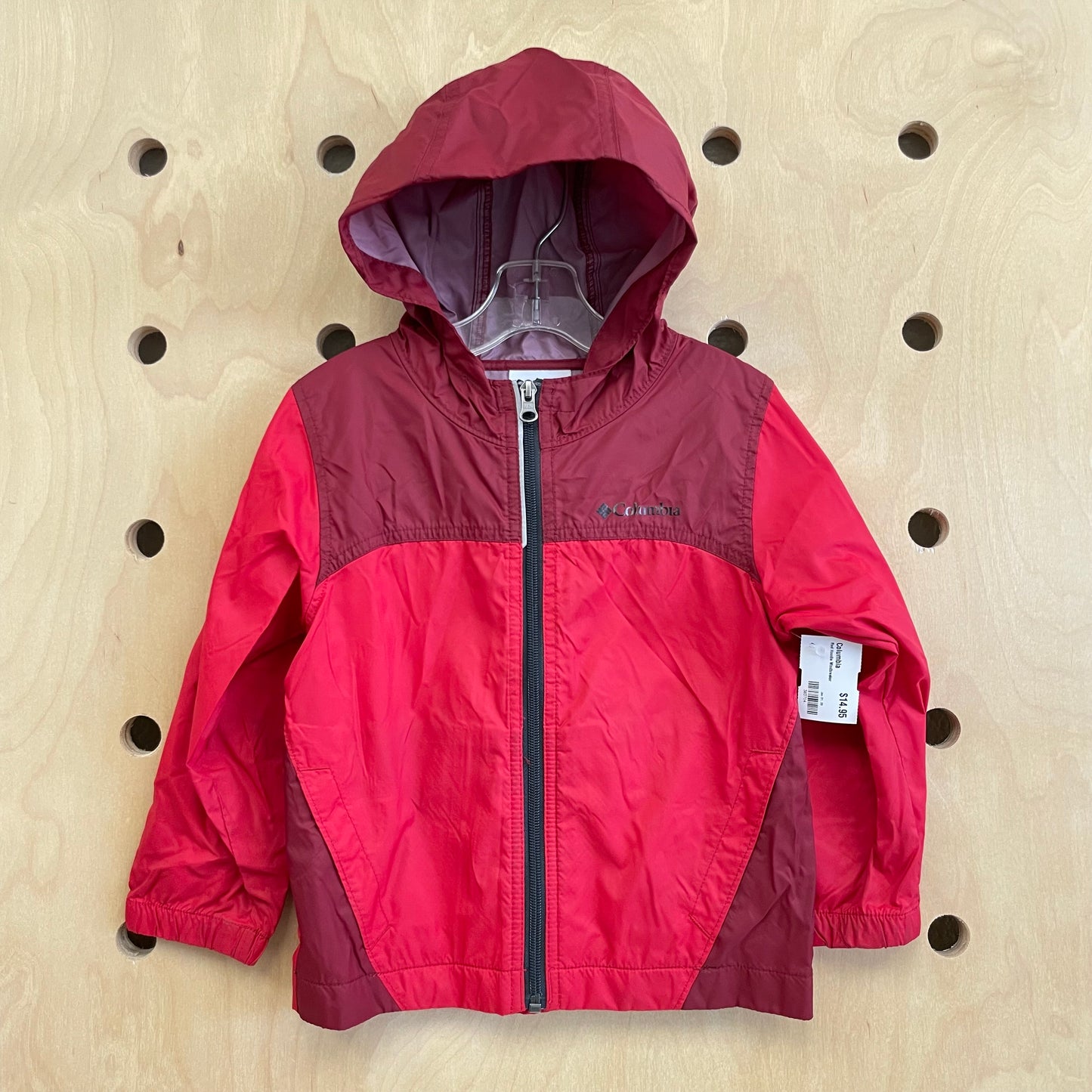 Red Hoodie Windbreaker