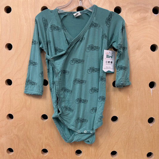 Blue Motorcycle Bamboo Bodysuit