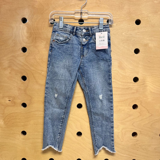 Distressed Shark Bite Denim