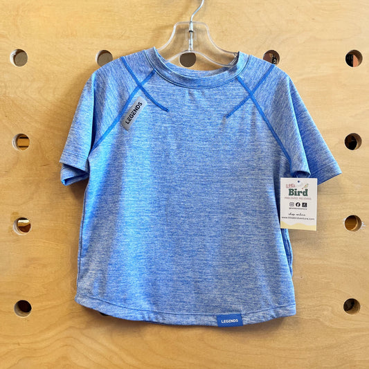 Blue Heathered Athletic Tee
