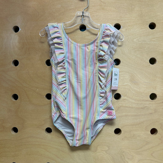 Sherbet Striped Swimsuit