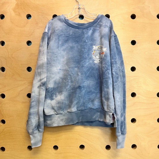 Tie Dye Stitch Wave Pullover