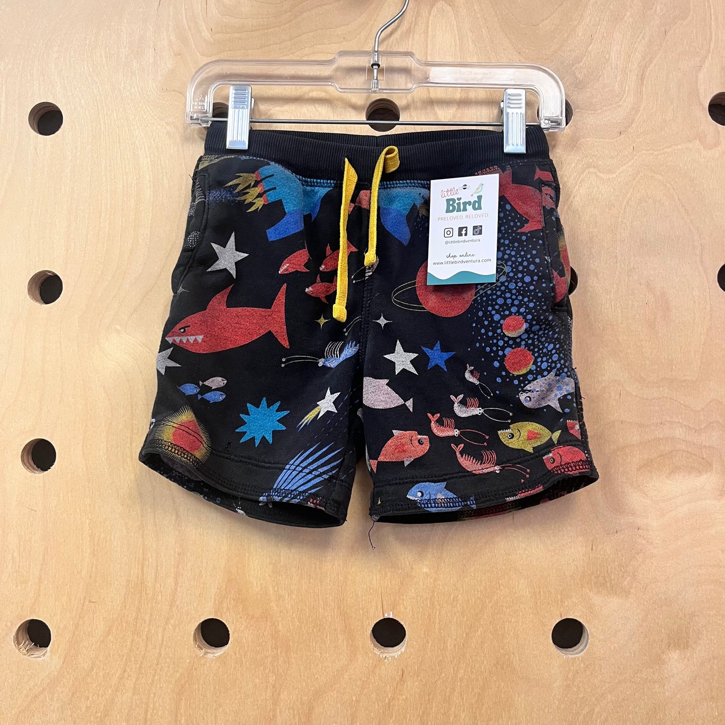 Black Sea Life Planets Shorts