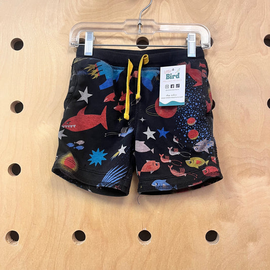 Black Sea Life Planets Shorts