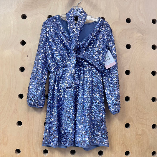 Purple Sequin Dress