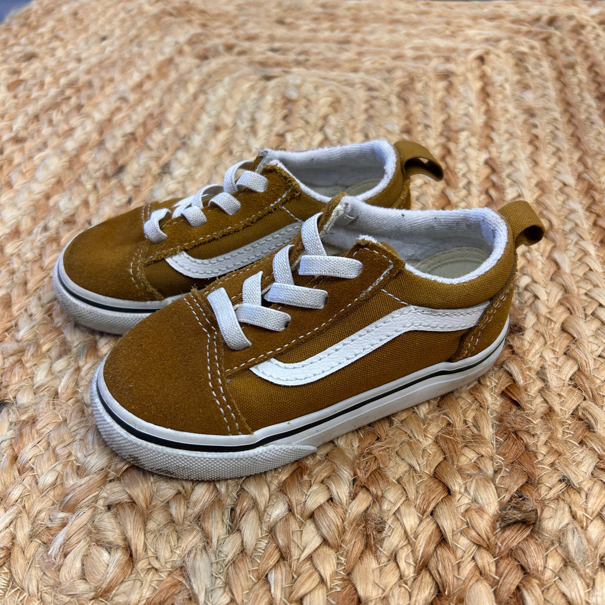 Mustard Old Skool Slip Ons