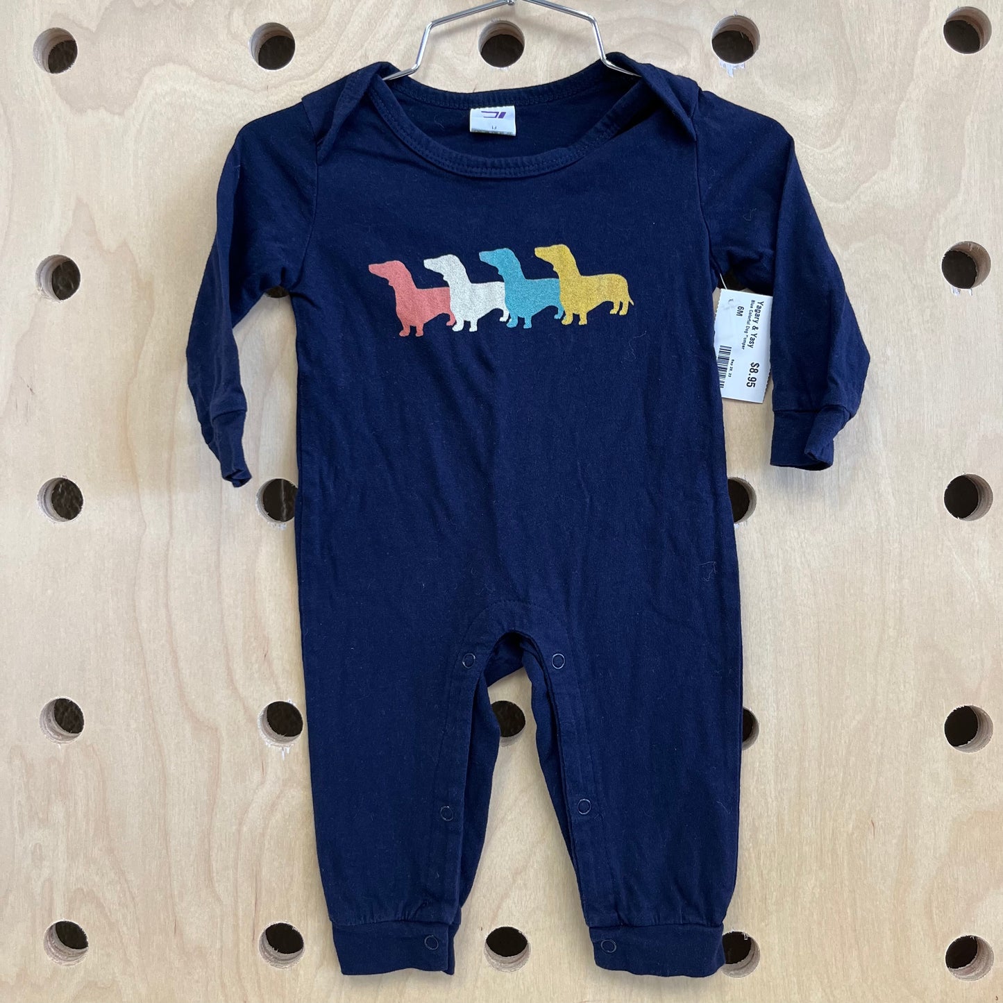 Blue Colorful Dog Romper