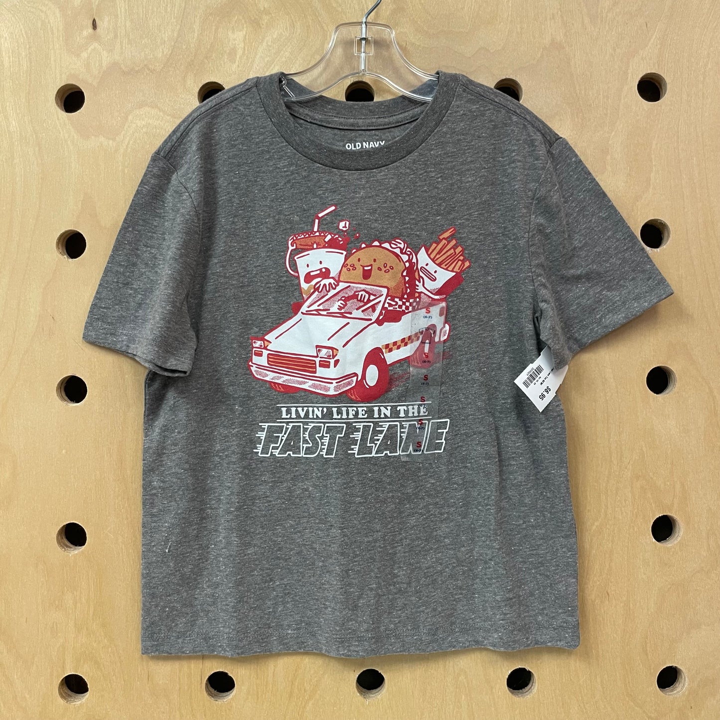 Grey Livin Life...Fast Lane Tee NEW!