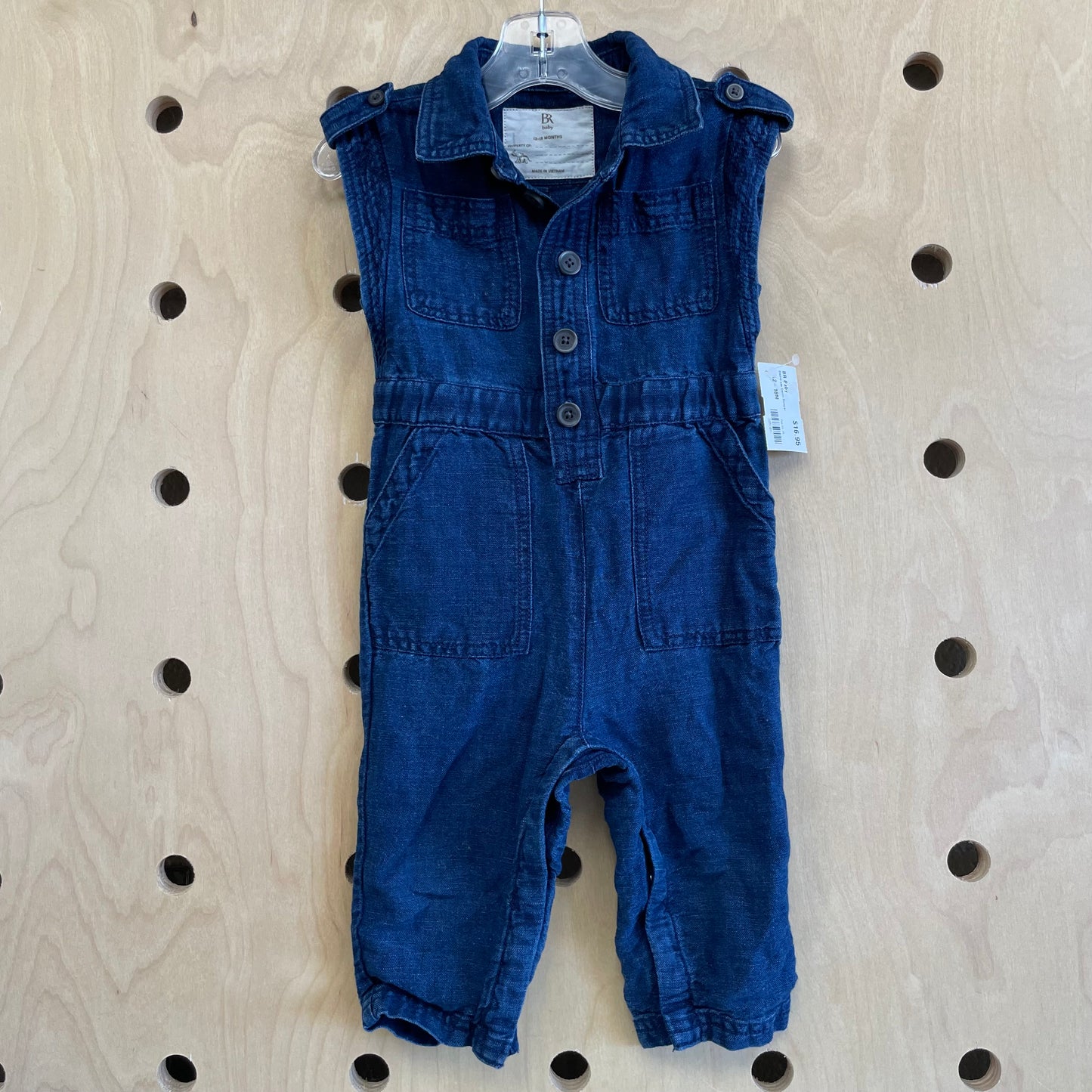 Sleeveless Denim Romper
