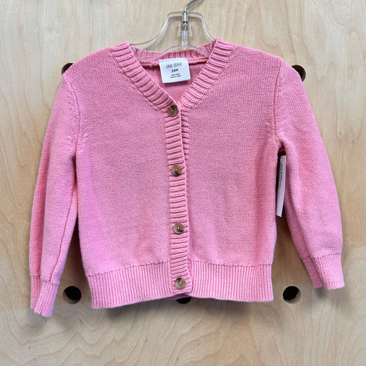 Pink Cotton Knit Sweater