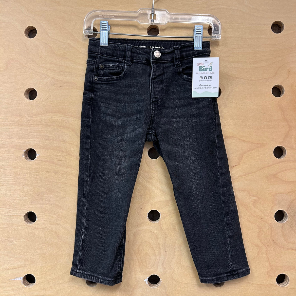 Black ' Regular Pants'  Denim