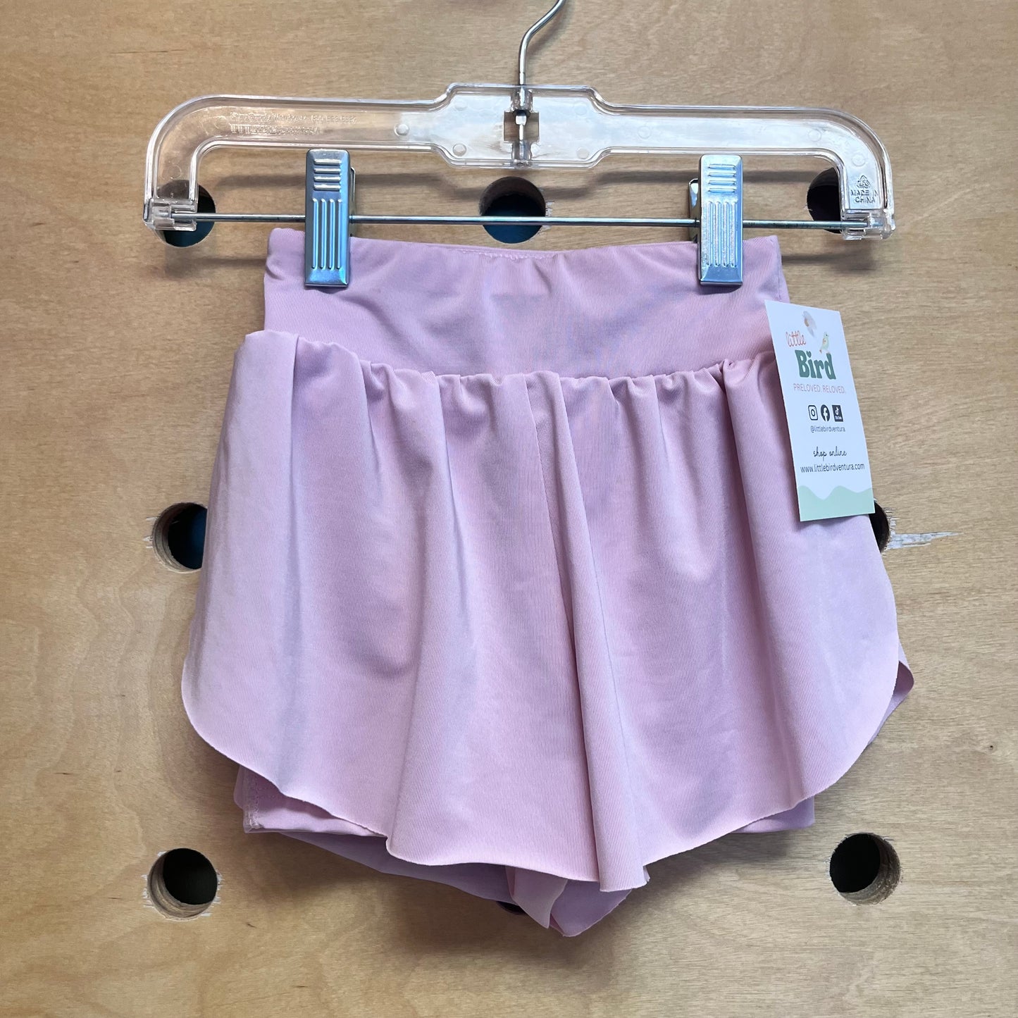 Pink Flowy Athletic Shorts