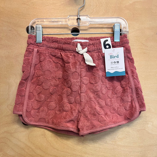 Terracotta Terry Flowers Shorts NEW!