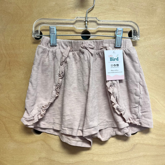 Organic Blush Ruffle Shorts
