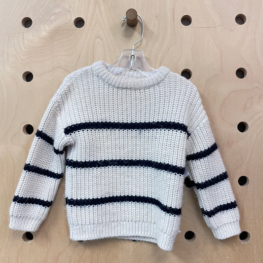 Cream + Navy Sweater