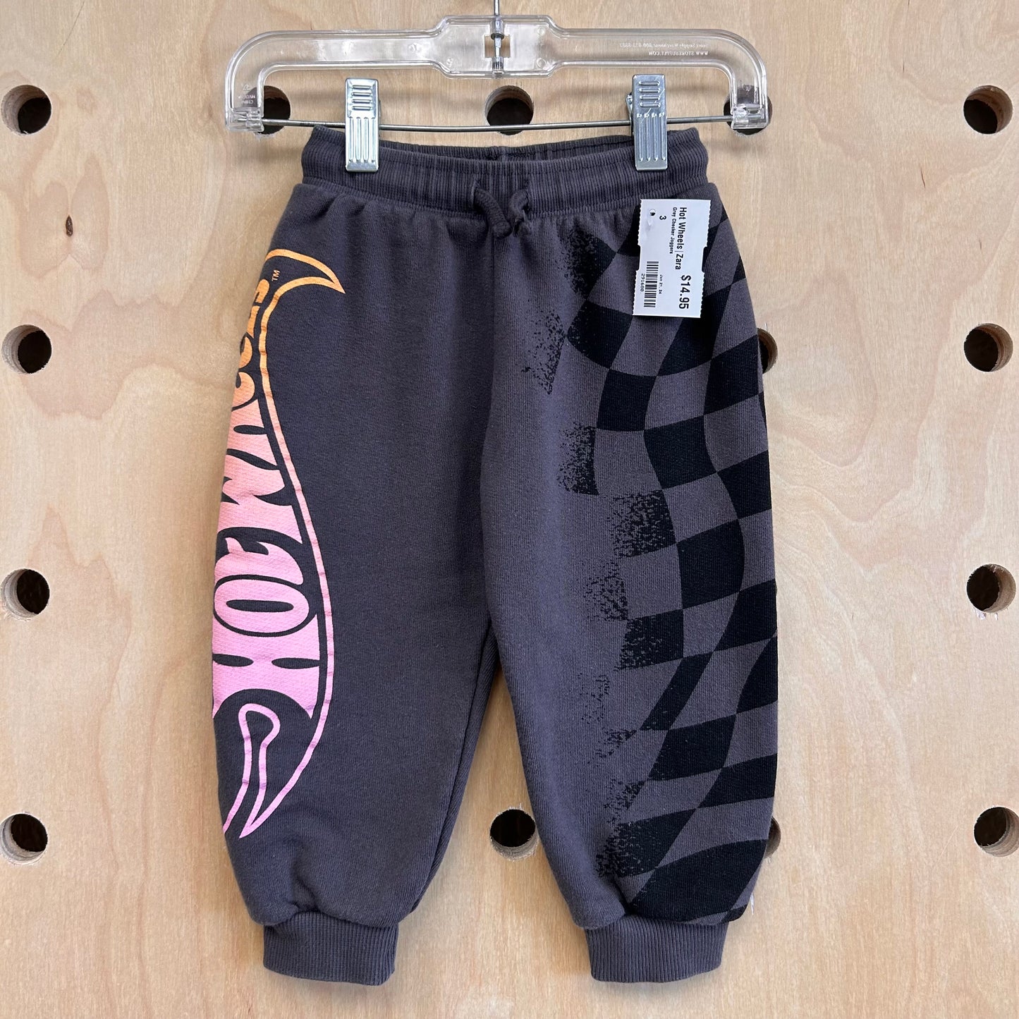 Grey Checker Joggers