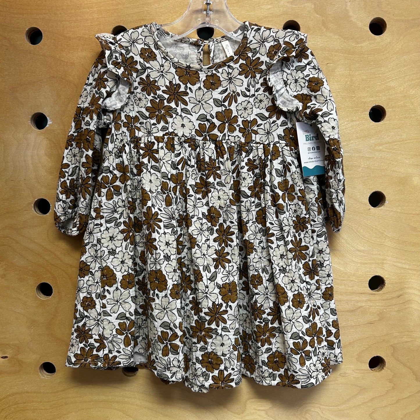White Floral Cotton Dress