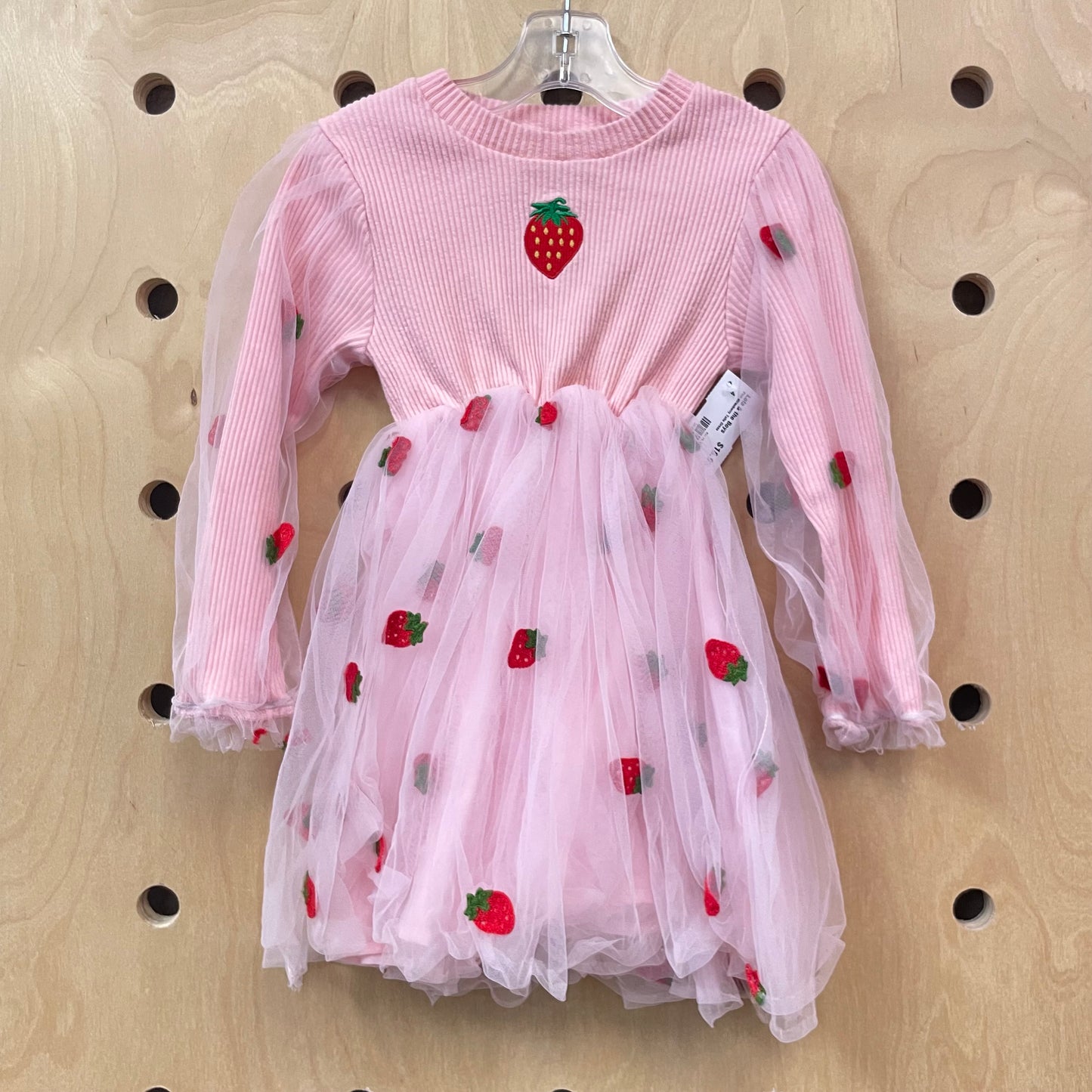 Pink Strawberry Tulle Dress