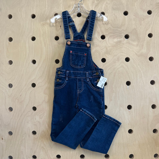 Dark Wash Denim Overalls